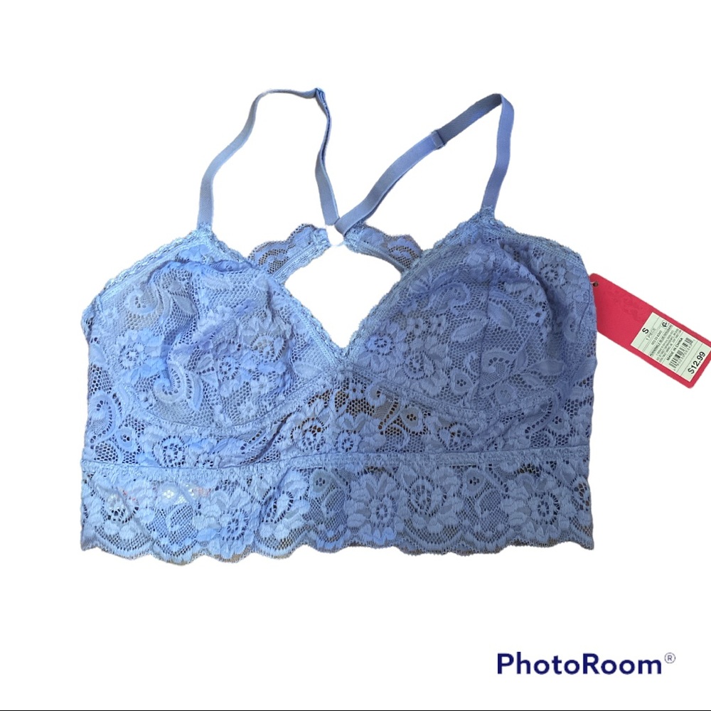 Lace halter style bra